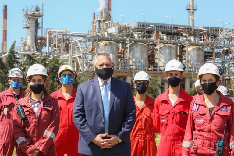 Alberto Fernández en acto en Avellaneda. (Foto: Presidencia de la Nación)