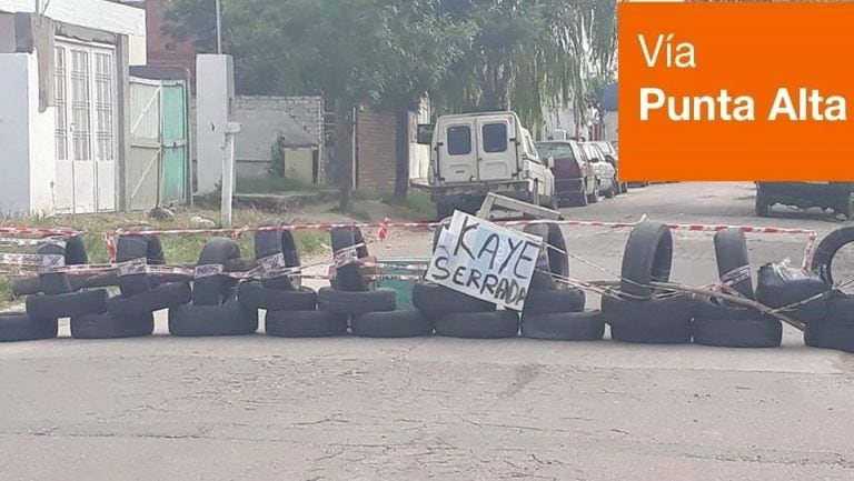 Vecinos había cortado la calle a mediados de enero