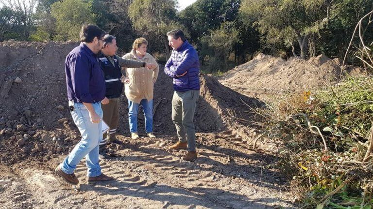 Personal de la Secretaría de Ambiente en Sierras Chicas.