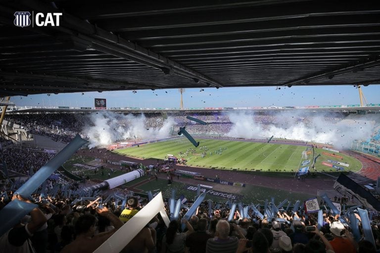 Tremenda foto del club Talleres publicada en sus redes sociales tras el clásico que le ganó a Belgrano por 3 a 0.