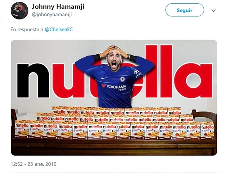 Hinchas del Milan se burlan de Gonzalo Higuaín por una foto en la que aparece ocultando un paquete de dulces.