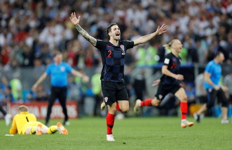 Los festejos tras llegar a la final del Mundial Rusia 2018