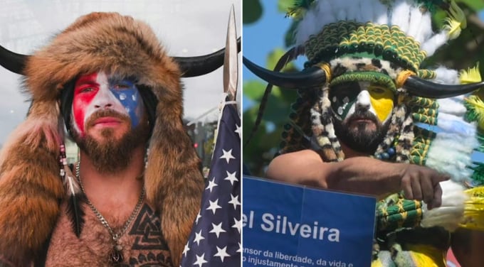 Una postal que se repite: las similitudes entre los golpes en Estados Unidos y Brasil.