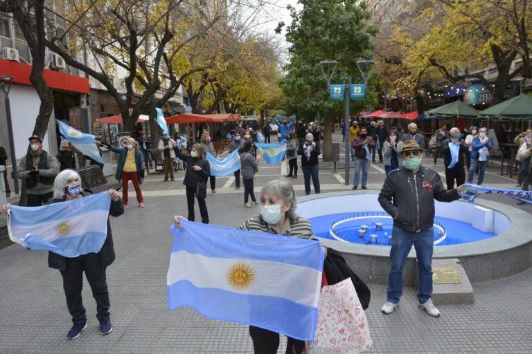 Movilización en contra de la expropiación de Vicentín en Mendoza -Gentileza Nicolás Ríos / Los Andes