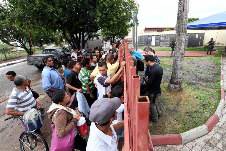 Refugiados venezolanos en el estado de Roraime, al norte de Brasil