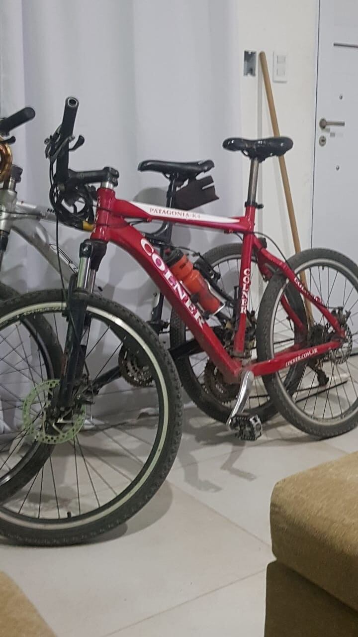 La bicicleta que se llevaron de la casa de Maximiliano.