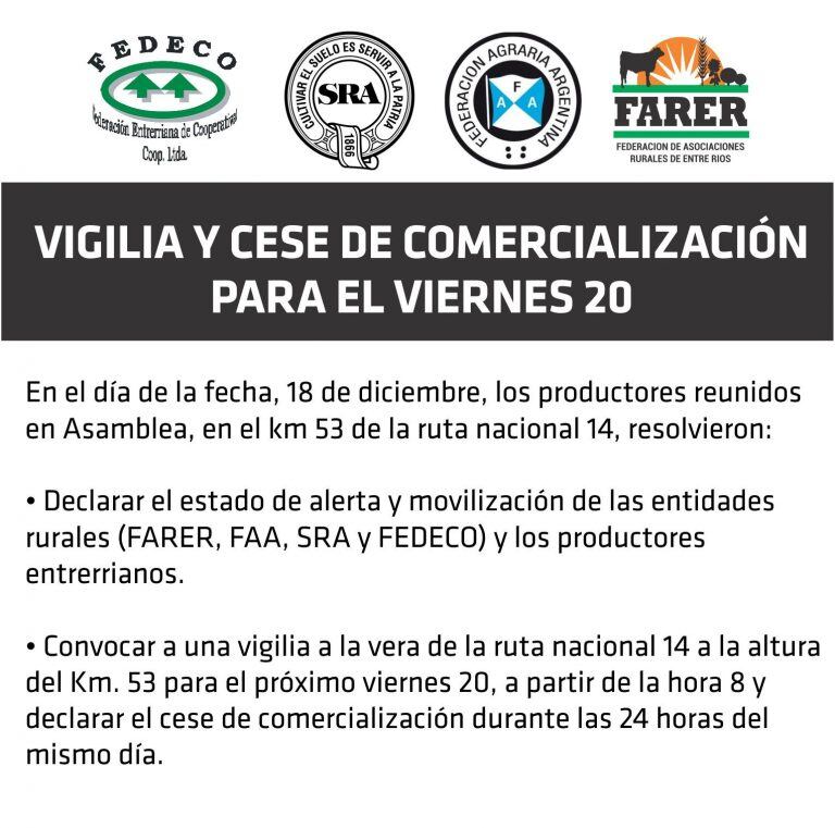 vigilia y cese de comercialización
Crédito: SRG