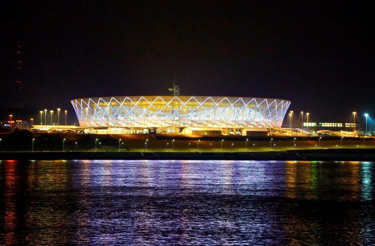 Un nuevo estadio en Volgograd, Rusia. (Foto: AP Photo/Dmitriy Rogulin)