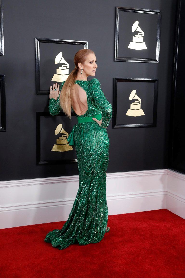 AJB001. Los Angeles (United States), 12/02/2017.- Celine Dion arrives for the 59th annual Grammy Awards ceremony at the Staples Center in Los Angeles, California, USA, 12 February 2017. (Estados Unidos) EFE/EPA/PAUL BUCK