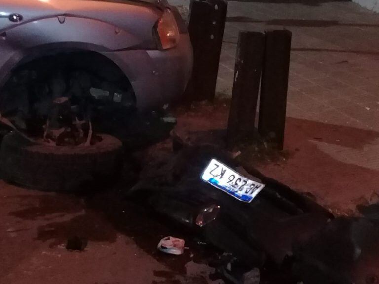 El otro conductor se dio a la fuga pero perdió la patente