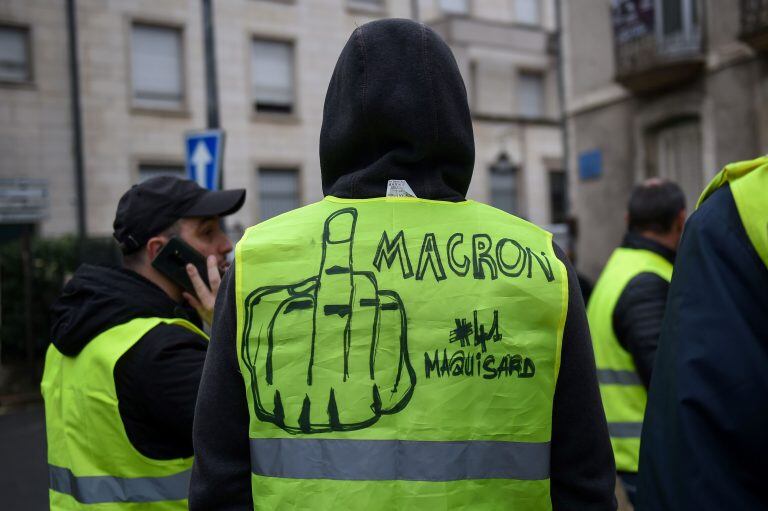 Novena manifestación de los chalecos amarillos en Francia (AFP)