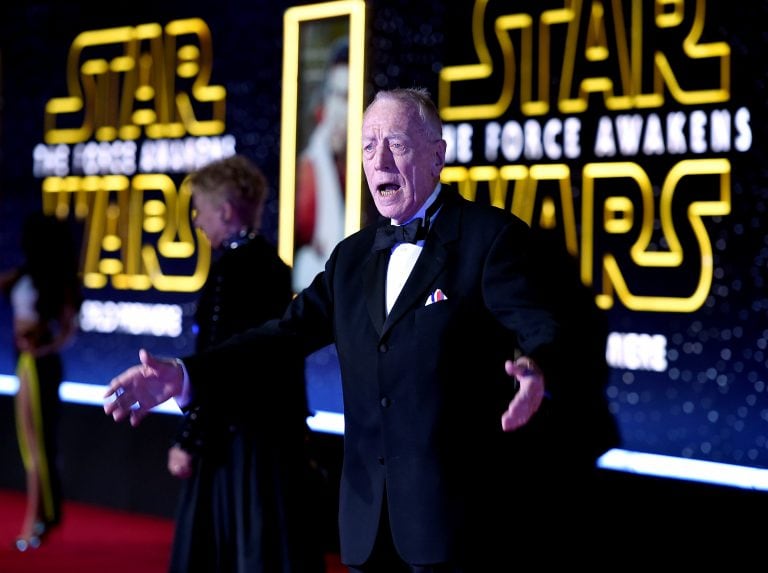 Max von Sydow en la premiere de"Star Wars: The Force Awakens". (Foto: Jordan Strauss/Invision/AP)