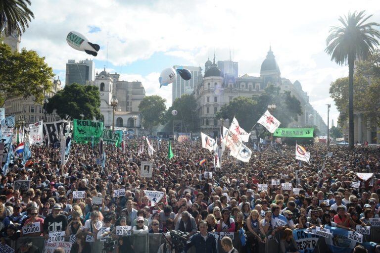 Día de la Memoria en Plaza de Mayo (Foto: Mario Quinteros)