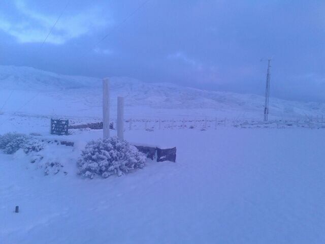 San Juan amaneció nevado