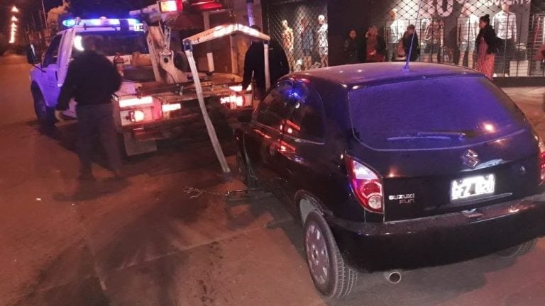 Madrugada navideña accidentada en la ciudad bahiense