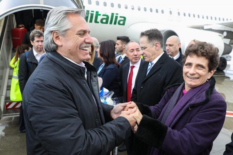 El presidente Alberto Fernández lllegó a Israel. (Presidencia)