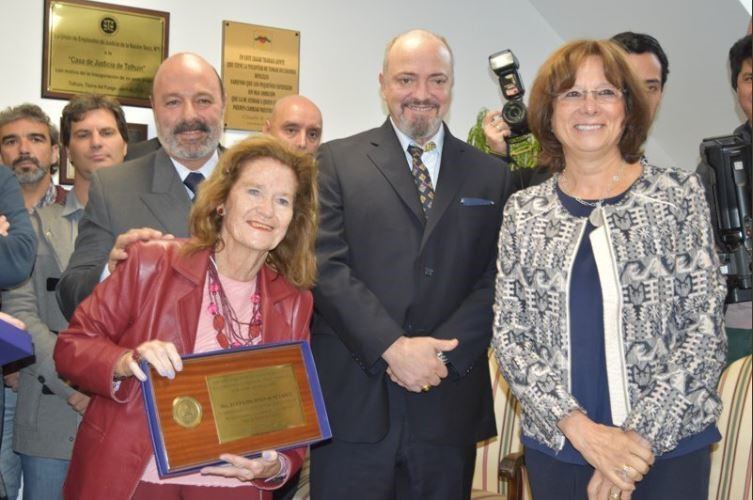 Inauguración de la sede de Casa de Justicia en Tolhuin (Foto/Twitter: Justicia Tierra del Fuego)