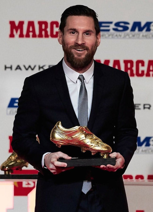 Messi durante el Golden Shoe.