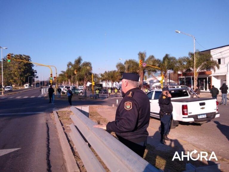 Operativo policial en Oro Verde.