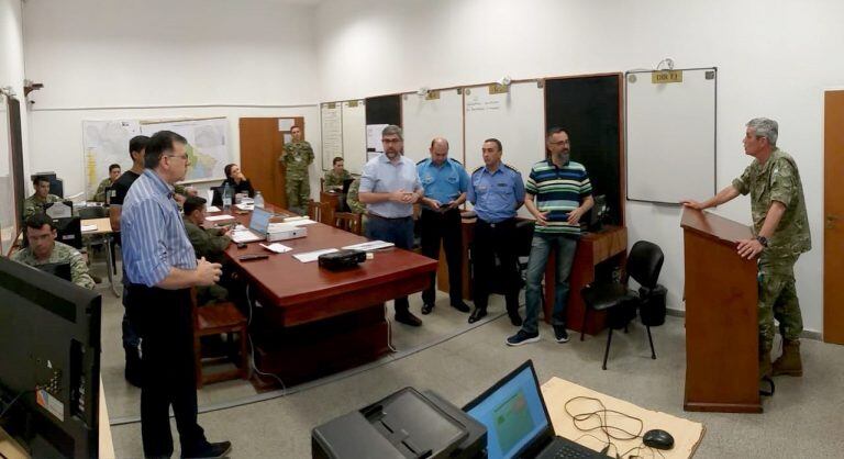 El monitoreo del proceso electoral en toda la provincia se hizo desde el Comando Electoral de Operaciones Tácticas, ubicado en la Base de Apoyo Logístico del Ejército,