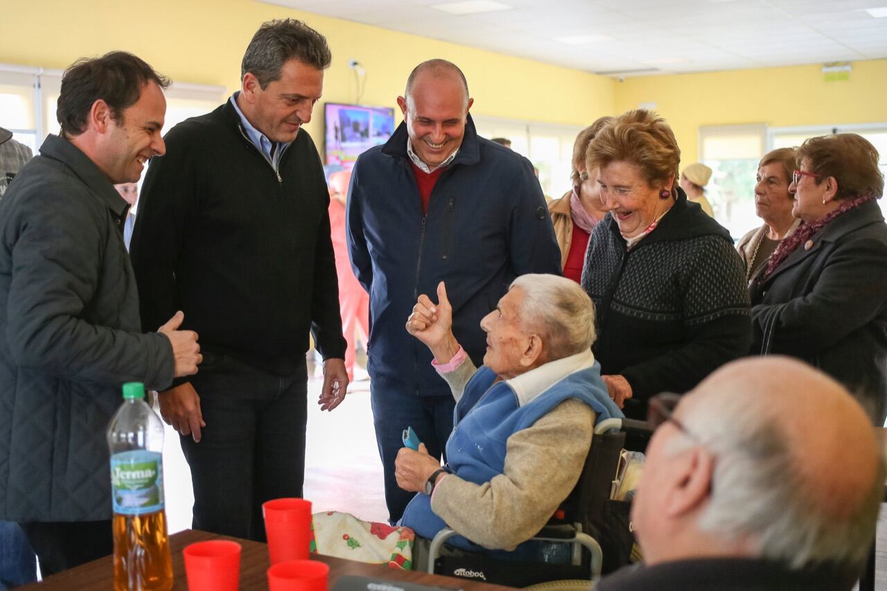 Sergio Massa de campaña con Alexis Guerrera. (Foto: Prensa Sergio Massa)