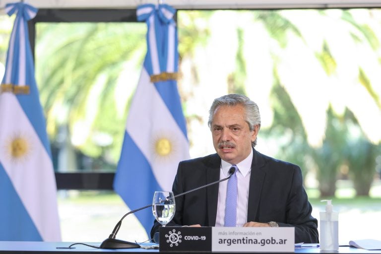 El presidente de Argentina, Alberto Fernández.