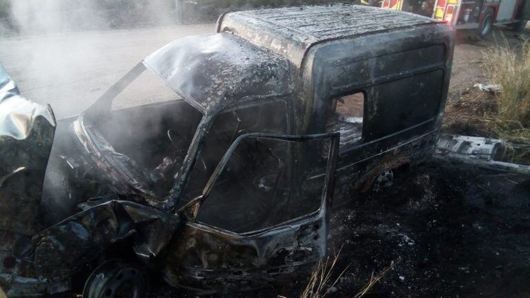 Accidente Río Primero - Gentileza Bomberos Voluntarios