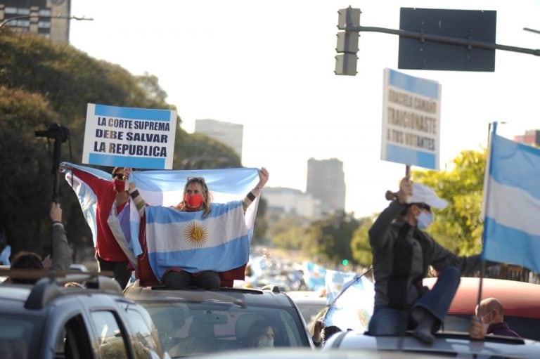 Marcha 17A: masiva concentración en el Obelisco (Foto: Federico Lopez Claro)