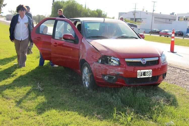 Uno de los autos afectados del segundo choque.