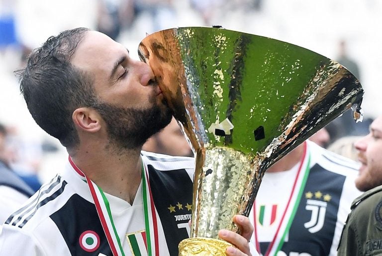 Gonzalo Higuaín, un campeón en Italia. (Foto: ANSA/ALESSANDRO DI MARCO)