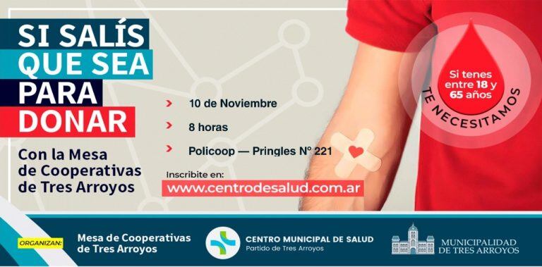 Donación de Sangre Tres Arroyos