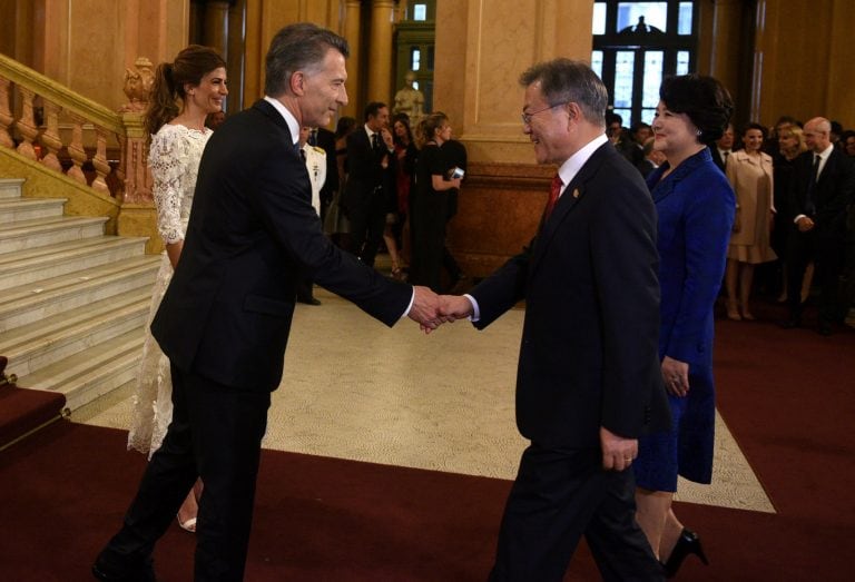 Macri y Moon Jae-in (REUTERS)