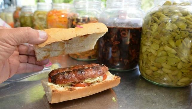 Choripan en el mundial de Córdoba.