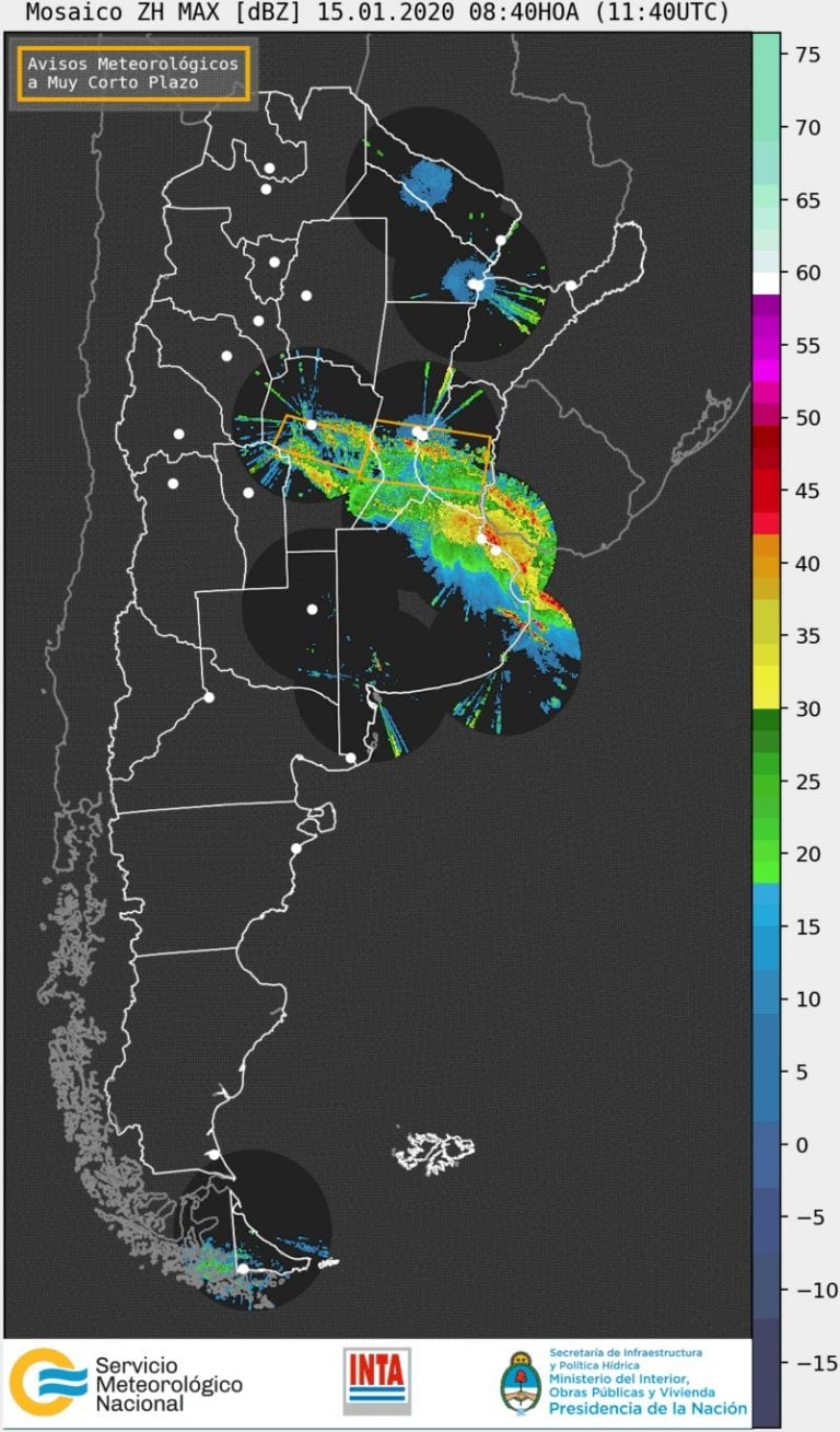 Alerta meteorológico
Crédito: SMN