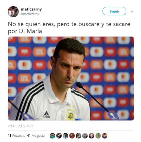 Los mejores memes de la derrota de Argentina ante Brasil (Foto: captura Twitter)