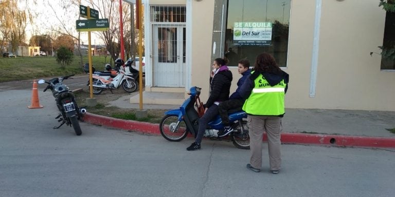 Controles de motovehiculos en Arroyito