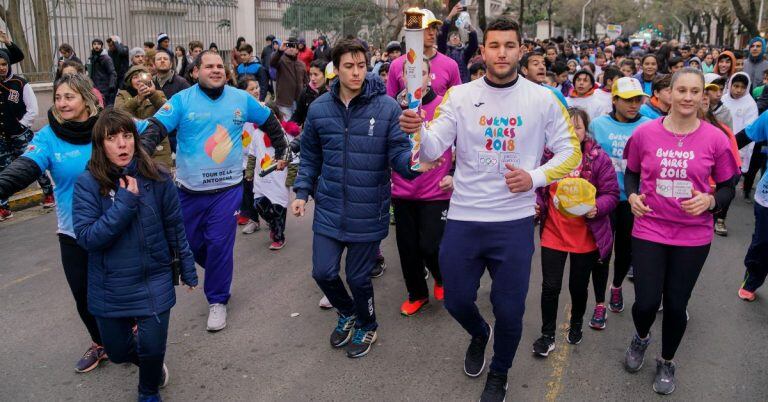 Tour de la Antorcha en el relevo de Paraná (Fotos Guido Martini/Buenos Aires 2018)