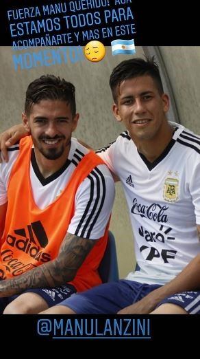 El mensaje de Maxi Meza para Manu Lanzini.