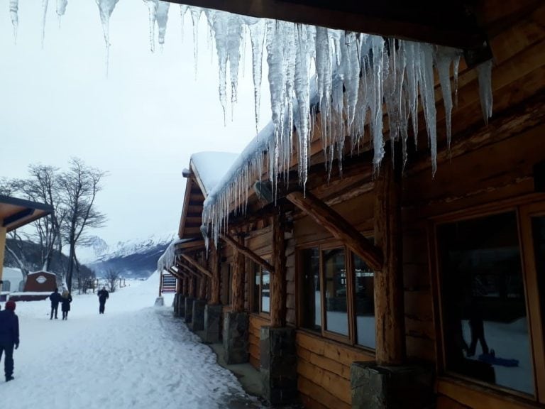 Postal de invierno en Tierra del Fuego