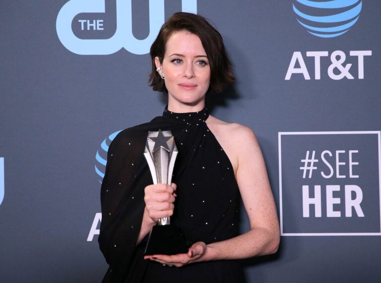 Claire Foy fue reconocida con el #SeeHer Award. (Foto: REUTERS/Danny Moloshok)