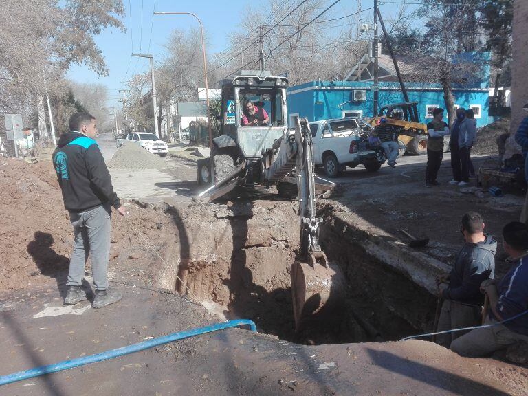 La Calera: cuadrillas de trabajadores en el sector.