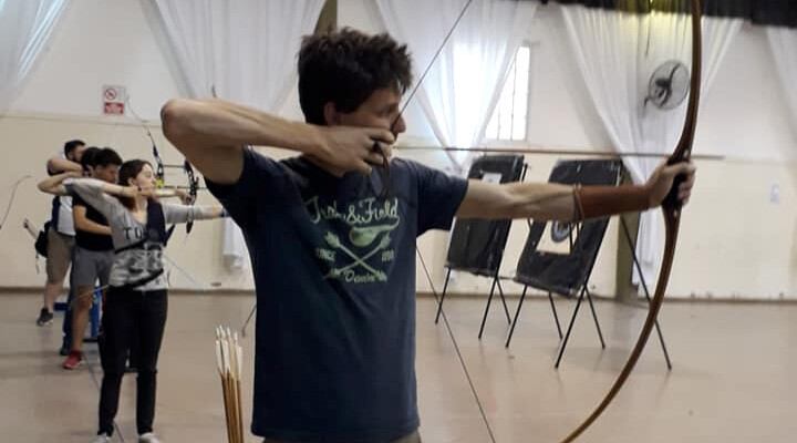 El campeón nacional, en un entrenamiento (Kissner Adema)