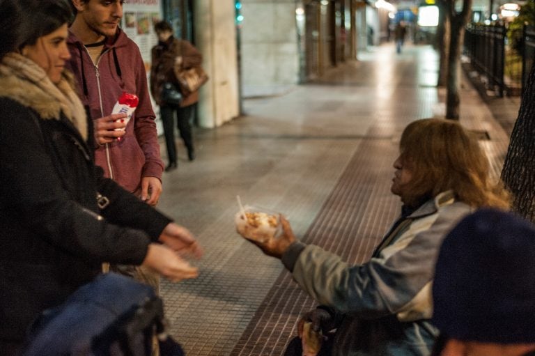 Según el último censo del Ministerio de Hábita porteño, hay 1091 personas en situación de calle en la ciudad de Buenos Aires. Crédito: Federico Lopez Claro.