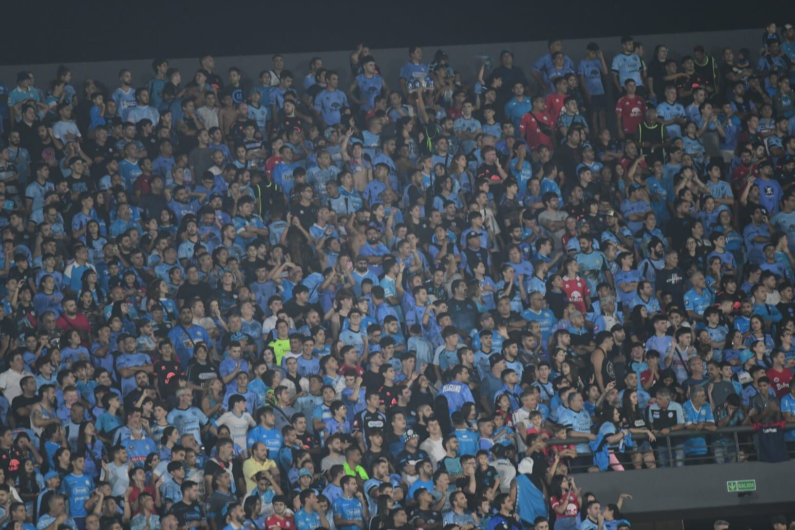 Los hinchas de Belgrano no pudieron armar la fiesta de otras veces (Foto: Javier Ferreyra).