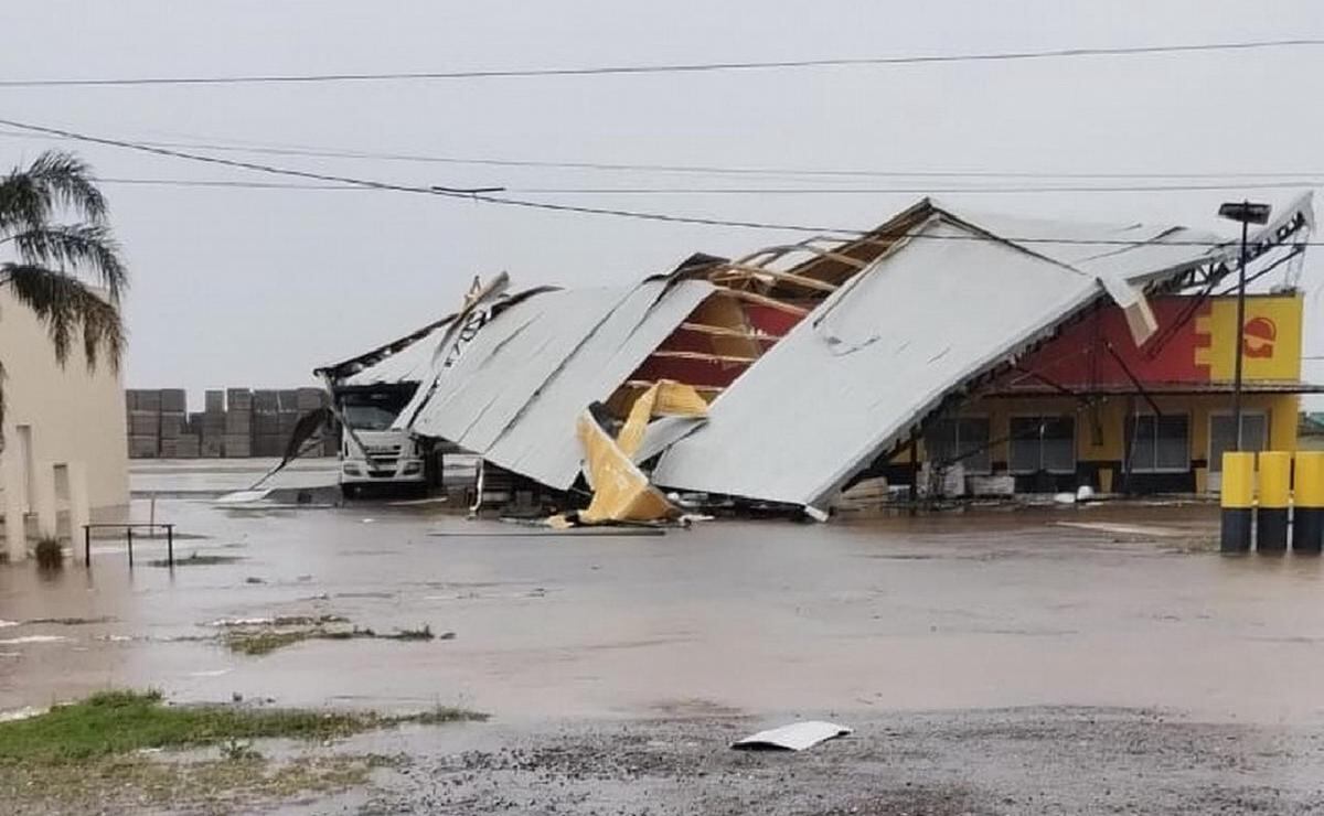 El temporal en Ordóñez.