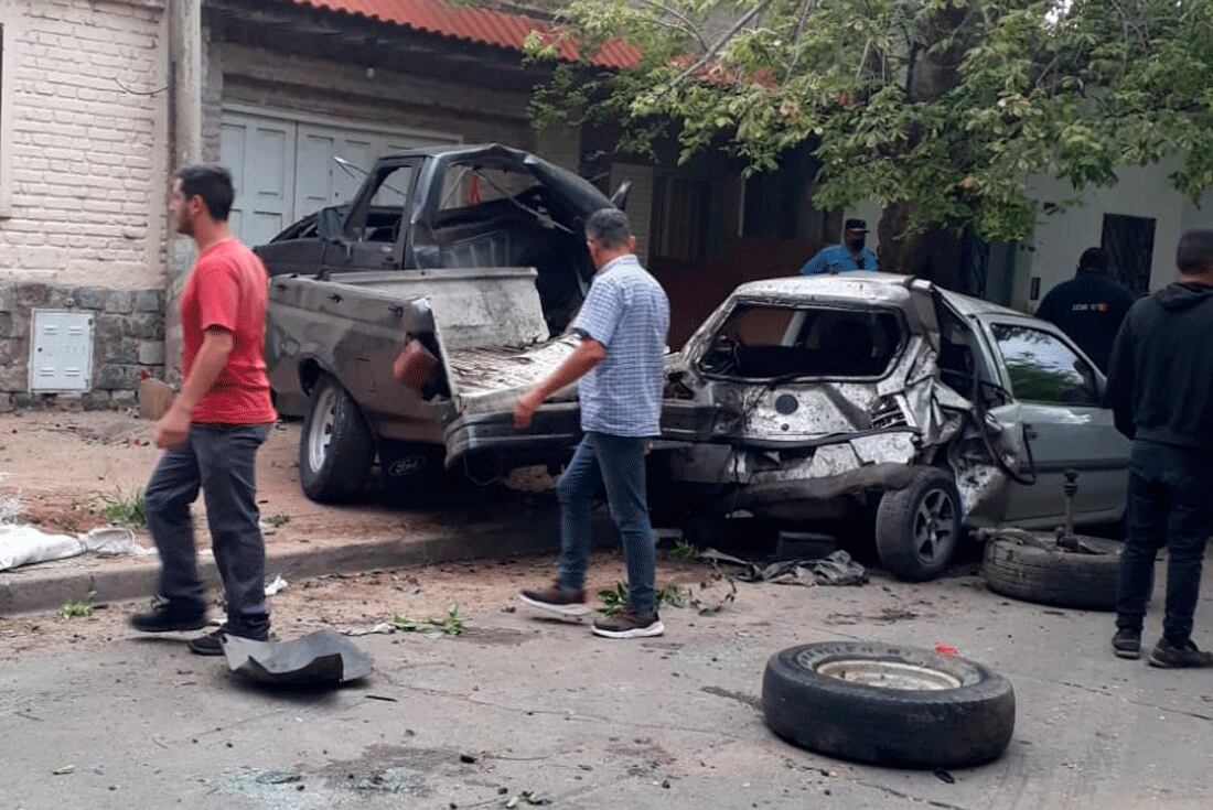 Accidente. Ocurrió en Barrio General Bustos. (Twitter / @nachocadario)