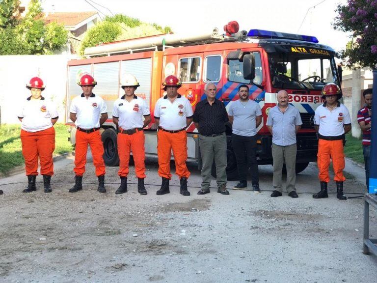 Alta Gracia: Homenaje al bombero Luis Alfredo Millán.