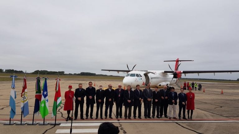 El vuelo inaugural de Avianca en Reconquista se había realizado en julio. (Vía Rosario)