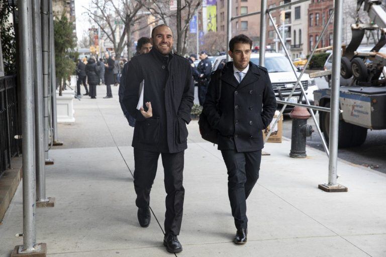 Martín Guzmán en Nueva York. (Clarín)