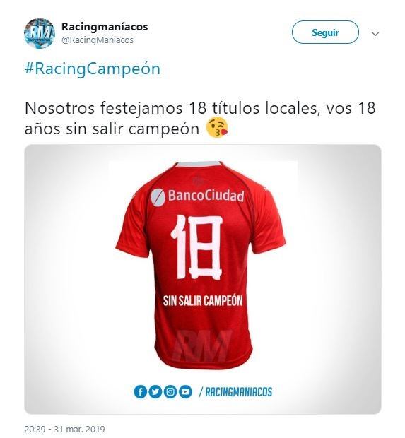 Los memes de Racing campeón de la Superliga (Foto: Twitter)